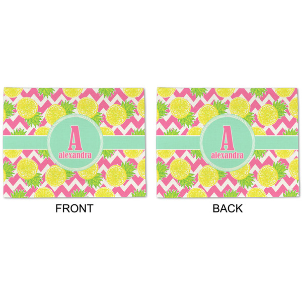 Pineapples Linen Placemat - APPROVAL (double sided)