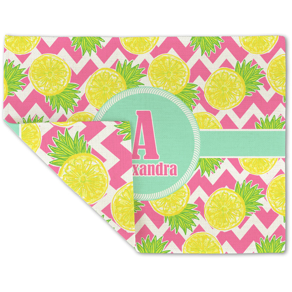 Pineapples Linen Placemat - Folded Corner (double side)