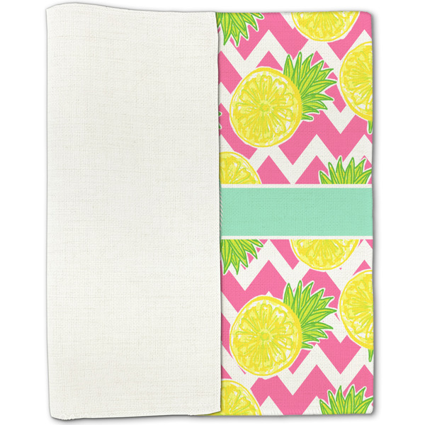 Pineapples Linen Placemat - Folded Half