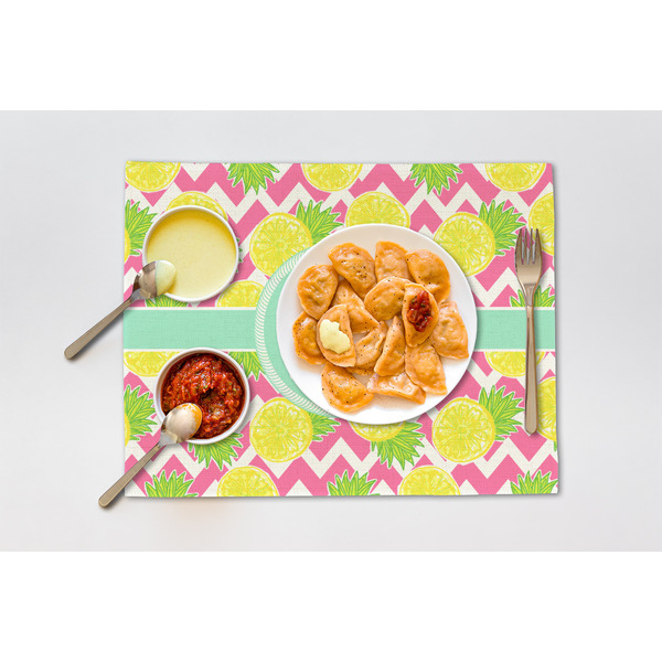 Pineapples Linen Placemat - Lifestyle (single)