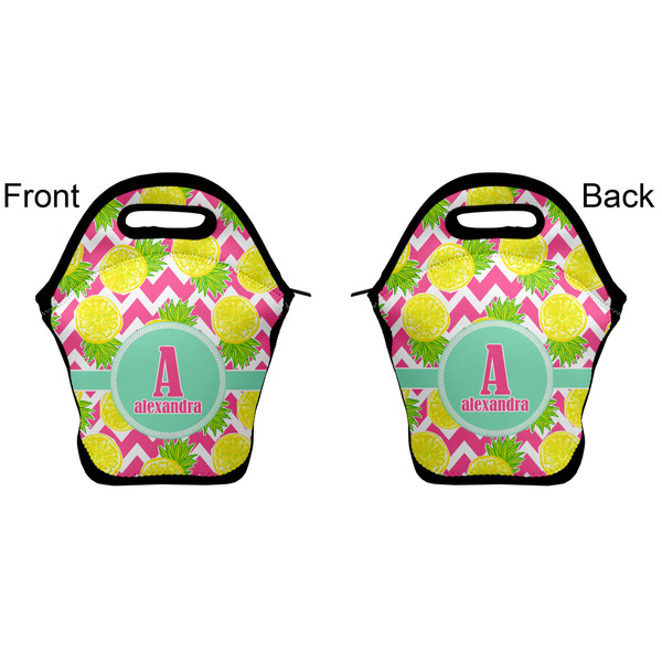 Pineapples Lunch Bag - Front and Back
