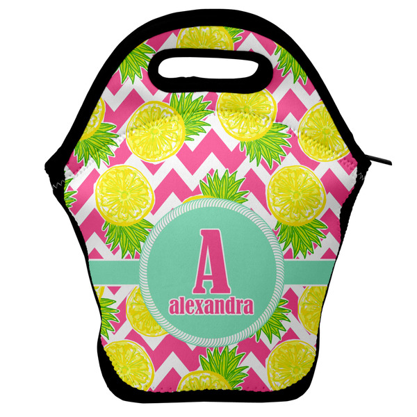 Custom Pineapples Lunch Bag w/ Name and Initial