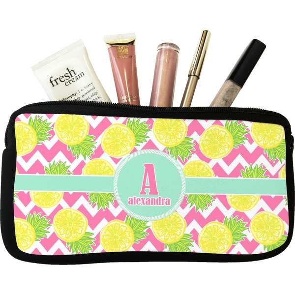 Custom Pineapples Makeup / Cosmetic Bag - Small (Personalized)