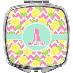 Pineapples Compact Makeup Mirror (Personalized)