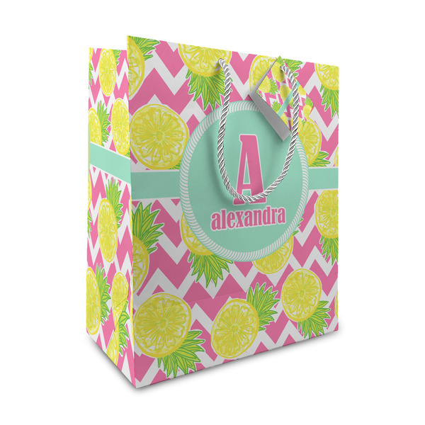 Custom Pineapples Medium Gift Bag (Personalized)