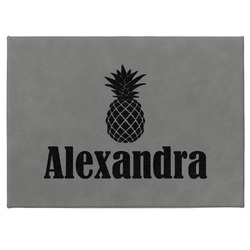 Pineapples Medium Gift Box w/ Engraved Leather Lid (Personalized)