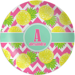 Pineapples Melamine Salad Plate - 8" (Personalized)