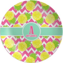 Pineapples Melamine Plate (Personalized)
