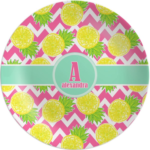 Custom Pineapples Melamine Plate (Personalized)
