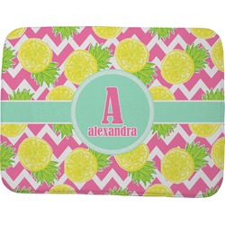Pineapples Memory Foam Bath Mat - 48"x36" (Personalized)
