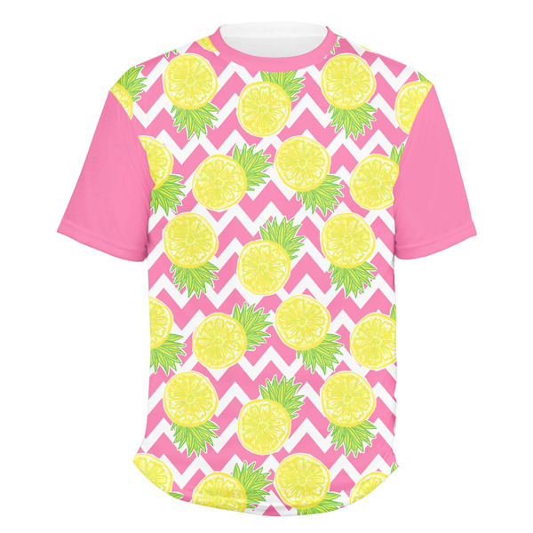 Custom Pineapples Men's Crew T-Shirt - Small