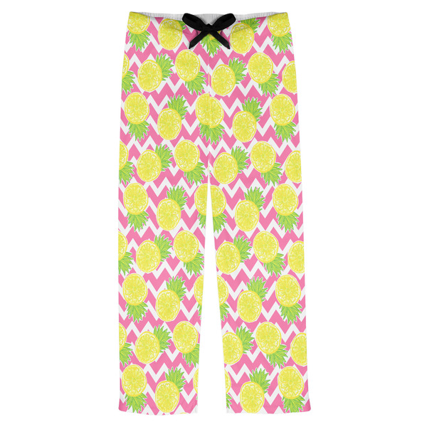 Custom Pineapples Mens Pajama Pants - XL