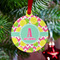 Pineapples Metal Ball Ornament - Lifestyle