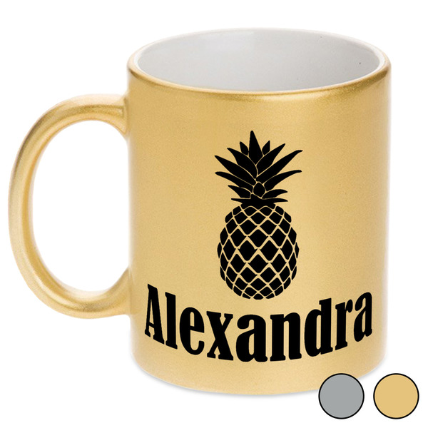 Pineapples Metallic Mugs