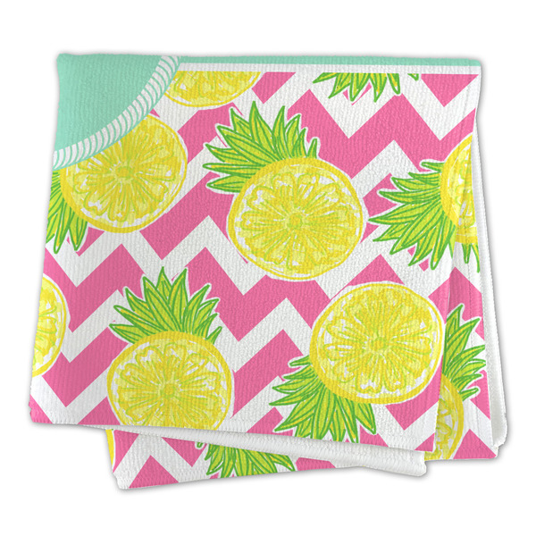 Pineapples Microfiber Dish Rag - FOLDED (square)