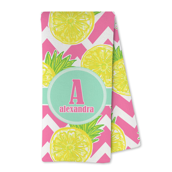 Custom Pineapples Kitchen Towel - Microfiber (Personalized)