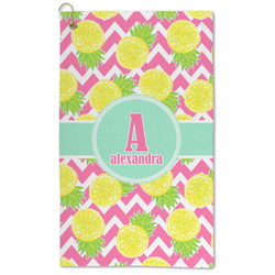 Pineapples Microfiber Golf Towel (Personalized)