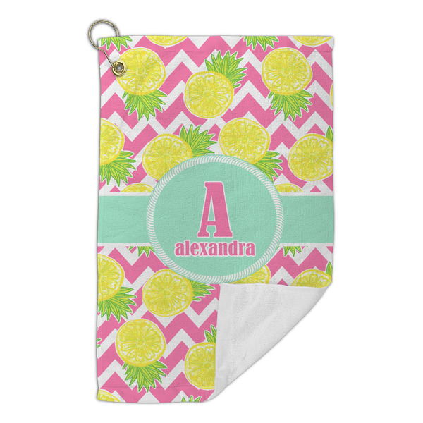 Pineapples Microfiber Golf Towels Small - FRONT FOLDED