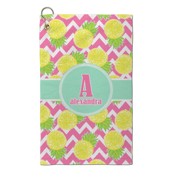Custom Pineapples Microfiber Golf Towel - Small (Personalized)