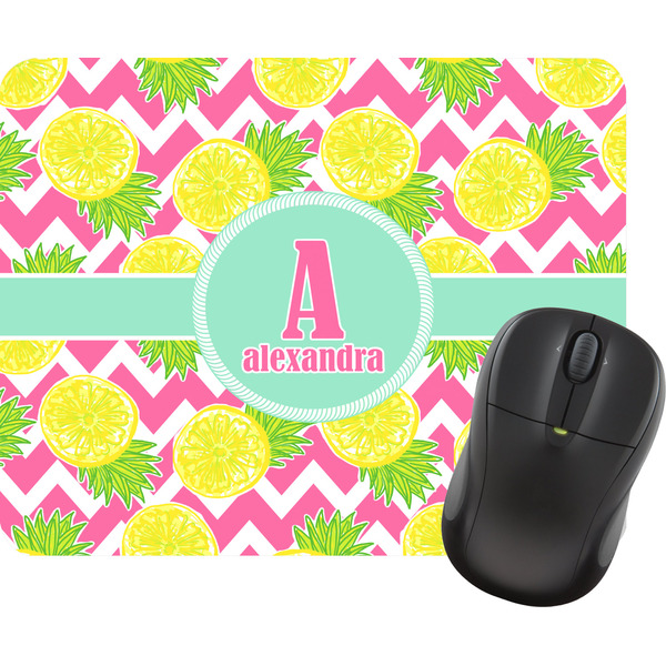Custom Pineapples Rectangular Mouse Pad (Personalized)