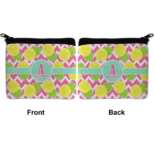 Pineapples Neoprene Coin Purse - Front & Back (APPROVAL)