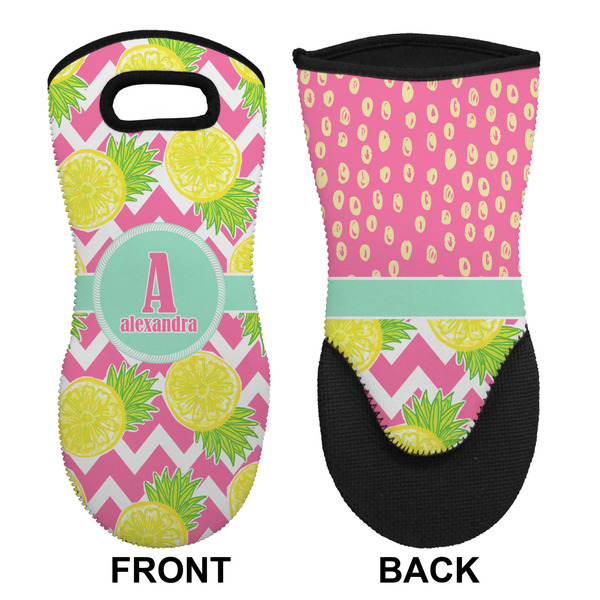 Pineapples Neoprene Oven Mitt (Front & Back)