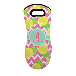 Pineapples Neoprene Oven Mitt w/ Name and Initial