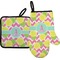 Pineapples Oven Mitt & Pot Holder Set w/ Name and Initial
