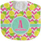 Pineapples Velour Baby Bib w/ Name and Initial