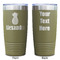 Pineapples Olive Polar Camel Tumbler - 20oz - Double Sided - Approval