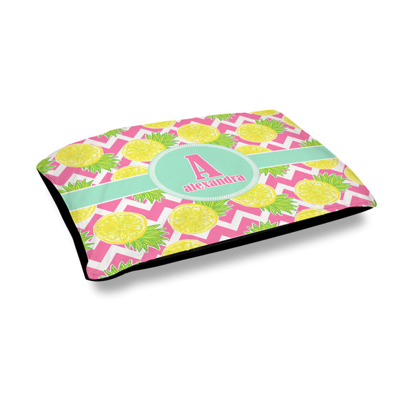 Custom Pineapples Outdoor Dog Bed - Medium (Personalized)