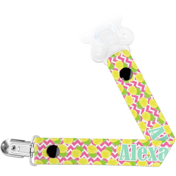 Custom Pineapples Pacifier Clip (Personalized)