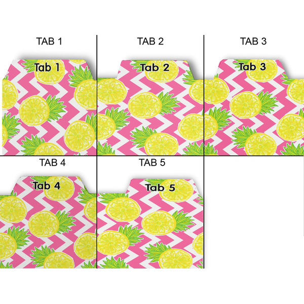 Pineapples Page Dividers - Set of 5 - Approval