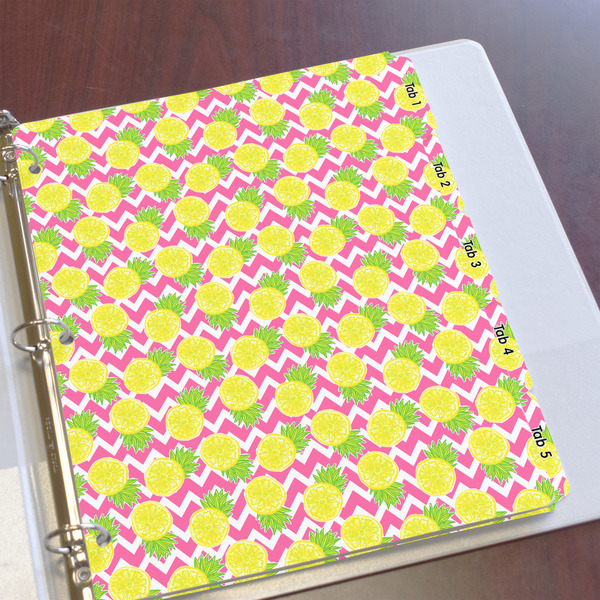 Pineapples Page Dividers - Set of 5 - In Context