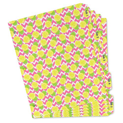 Pineapples Binder Tab Divider - Set of 5 (Personalized)