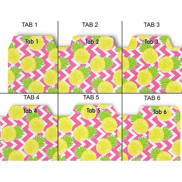 Pineapples Page Dividers - Set of 6 - Approval