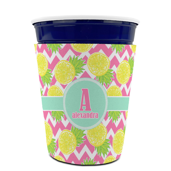 Pineapples Party Cup Sleeves - without bottom - FRONT (on cup)
