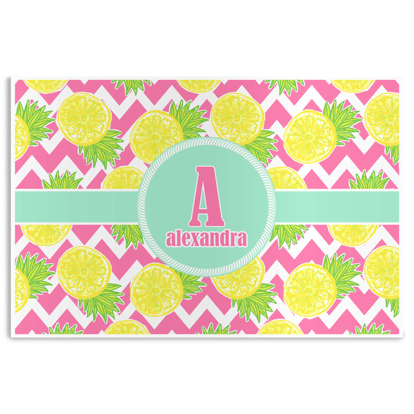 Custom Pineapples Disposable Paper Placemats (Personalized)