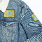 Pineapples Patches Lifestyle Jean Jacket Detail