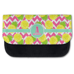 Pineapples Canvas Pencil Case w/ Name and Initial