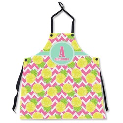 Pineapples Apron Without Pockets w/ Name and Initial