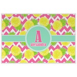 Pineapples Laminated Placemat w/ Name and Initial