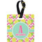 Pineapples Personalized Square Luggage Tag