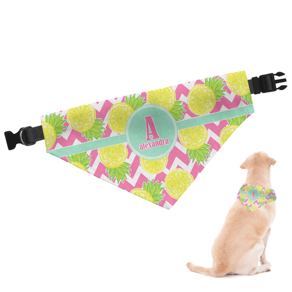 Custom Pineapples Dog Bandana - XLarge (Personalized)
