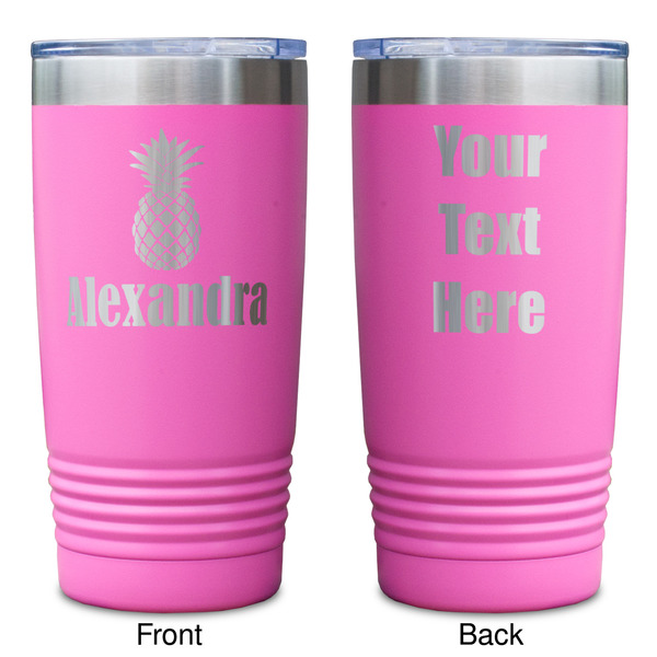 Pineapples Pink Polar Camel Tumbler - 20oz - Double Sided - Approval