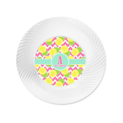 Pineapples Plastic Party Appetizer & Dessert Plates - 6" (Personalized)