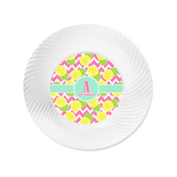 Pineapples Plastic Party Appetizer & Dessert Plates - 6" (Personalized)
