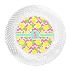 Pineapples Plastic Party Dinner Plates - 10" (Personalized)