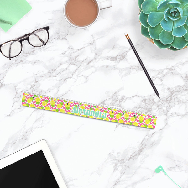 Pineapples Plastic Ruler - 12" - LIFESTYLE
