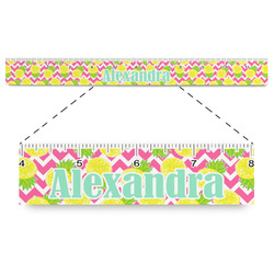 Pineapples Plastic Ruler - 12" (Personalized)